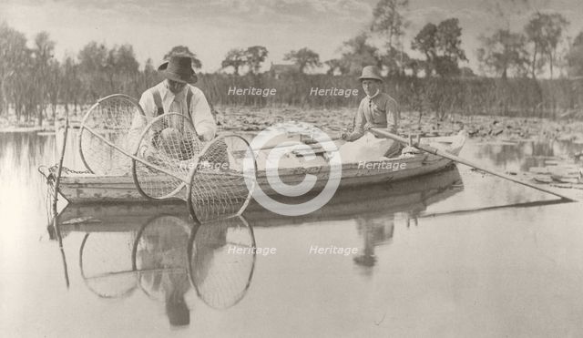Setting the Bow-Net, 1886. Creator: Peter Henry Emerson.