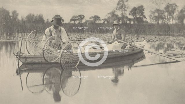 Setting the Bow-Net, 1886. Creators: Dr Peter Henry Emerson, Thomas Frederick Goodall.