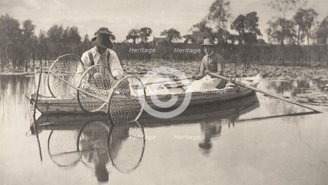Setting the Bownet, 1886. Creator: Dr Peter Henry Emerson.