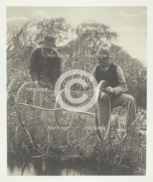 Setting Up the Bow-Net, 1886. Creator: Peter Henry Emerson.