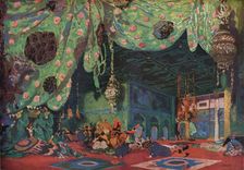 Setting for Scheherazade 1910. Artist: Leon Bakst