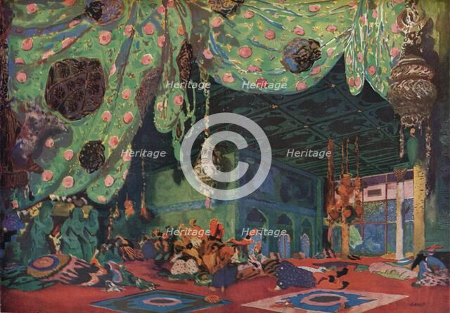 'Setting for Scheherazade', 1910. Artist: Leon Bakst.