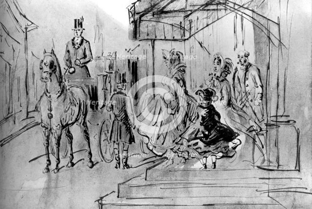 'Setting Out', 19th century, (1930).Artist: Constantin Guys