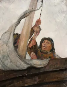 Setting Sail. Creator: Christian Krohg