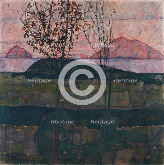 Setting Sun, 1913. Artist: Schiele, Egon (1890–1918)