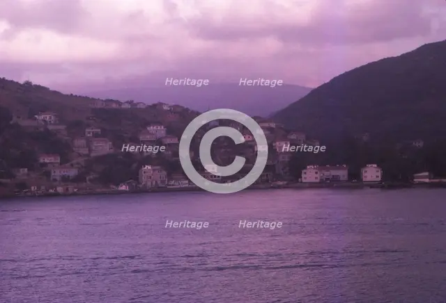 Settlements on the shore of the Bosphorus, near the Black Sea, Turkey, 20th century. Artist: CM Dixon.