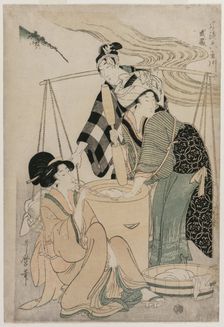 Settsu Province from the series Fashionable Six Jewel Rivers (Furyu Mu Tamagawa), c. 1804. Creator: Kitagawa Utamaro (Japanese, 1753?-1806)
