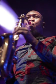 Seun Kuti, 2018. Artist: Alan John Ainsworth