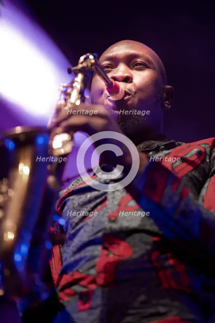 Seun Kuti, 2018. Artist: Alan John Ainsworth.