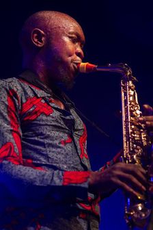 Seun Kuti, 2018. Artist: Alan John Ainsworth