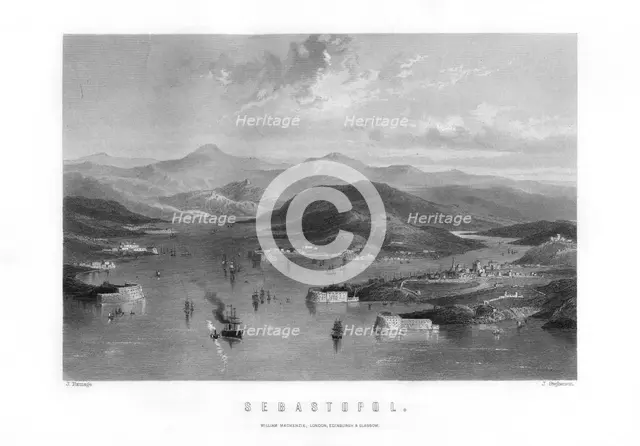 Sevastopol, a port city in Ukraine, 1893.Artist: J Stephenson