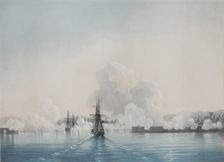 Sevastopol. Fort Constantine. Fort Nicholas, 1850s. Artist: Aivazovsky, Ivan Konstantinovich (1817-1900)