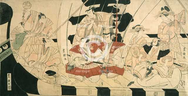 Seven Actors as the Gods of Good Fortune, Late 18th-early 19th century. Creator: Utagawa Toyokuni I.