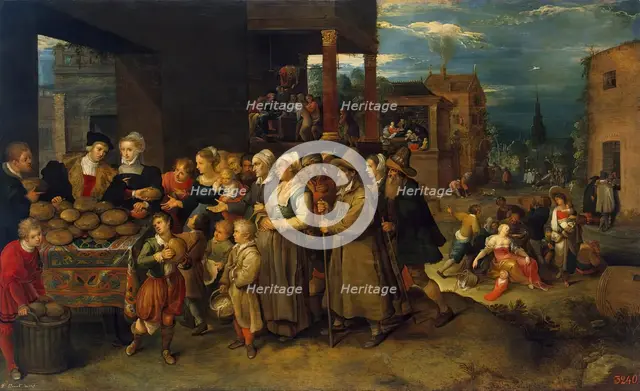Seven Affairs of Charity, 1613. Creator: Frans Francken II.