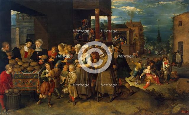 Seven Affairs of Charity, 1613. Creator: Frans Francken II.
