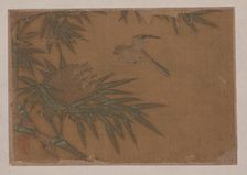Seven Birds in Bamboo Tree Nest. Creator: Unknown