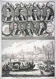 Seven bishops and the Tower of London, c1700. Artist: Gabriel Bodenehr I