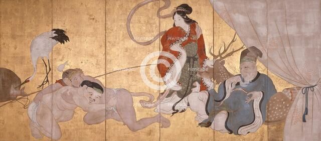 Seven Gods of Good Fortune, about 1700. Creator: School of Itcho.