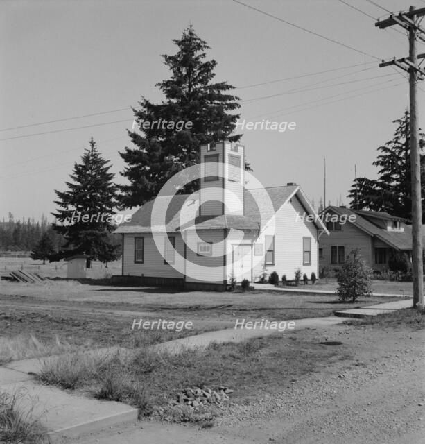 Seven Day Adventist Church, Tenino, Thurston County, Western Washington, 1939. Creator: Dorothea Lange.
