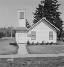 Seven Day Adventist Church, Tenino, Thurston County, Western Washington, 1939. Creator: Dorothea Lange