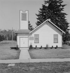 Seven Day Adventist Church, Tenino, Thurston County, Western Washington, 1939. Creator: Dorothea Lange