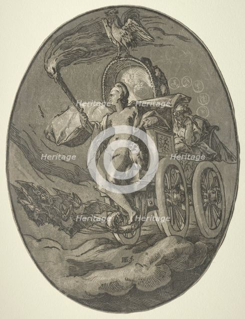 Seven Deities: Nox (Night), 1588-1590. Creator: Hendrick Goltzius (Dutch, 1558-1617).