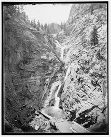 Seven Falls, Cheyenne Canyon, Colorado, c1901. Creator: William H. Jackson