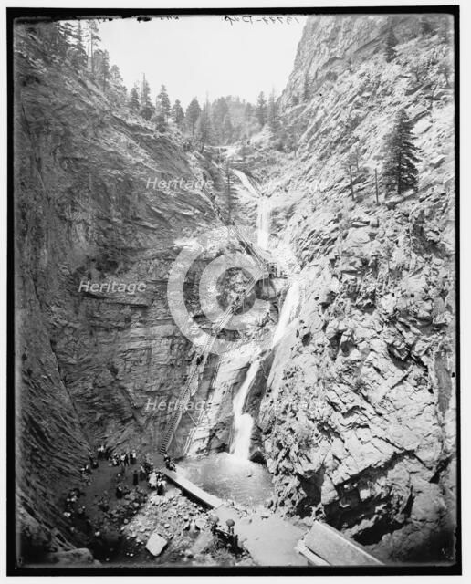 Seven Falls, Cheyenne Canyon, Colorado, c1901. Creator: William H. Jackson.
