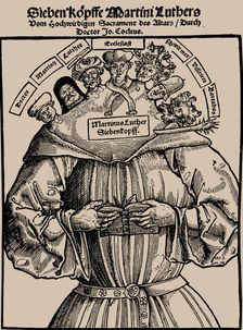 Seven-Headed Luther (Der siebenköpfige Luther), 1529