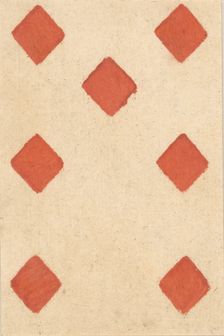 Seven of Diamonds, from a Set of Piquet Cards, late 18th-19th century. Creator: Claude Fayolle