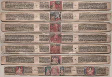 Seven Leaves from a Manuscript of the Gandavyuha-sutra..., 1000s-1100s. Creator: Unknown