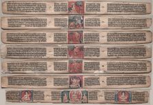 Seven Leaves from a Manuscript of the Gandavyuha-sutra..., 1000s-1100s. Creator: Unknown