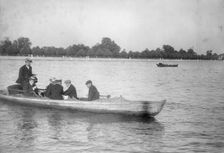 Seven men in a boat, Cambridge, Massachusetts, 1906. Creator: Unknown
