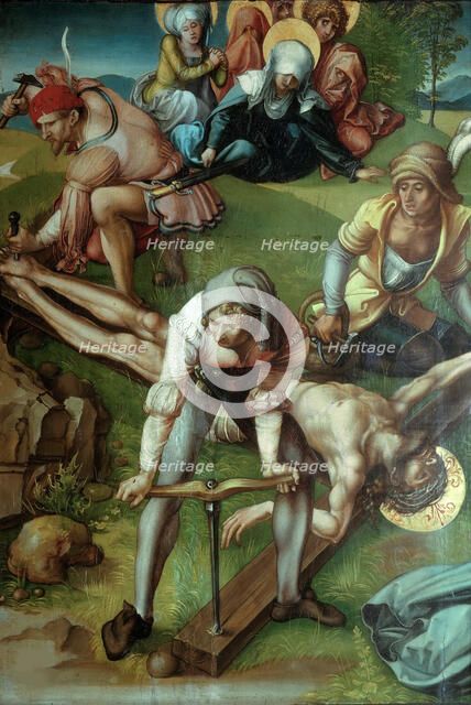 Seven Sorrows Polyptych (Christ Nailed to the Cross), 1495-1496. Creator: Dürer, Albrecht (1471-1528).