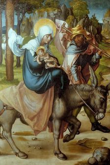 Seven Sorrows Polyptych: The Flight into Egypt, 1495-1496. Creator: Dürer, Albrecht (1471-1528)