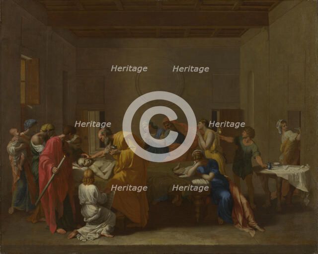 Seven Sacraments: Extreme Unction, ca 1637-1640. Artist: Poussin, Nicolas (1594-1665)