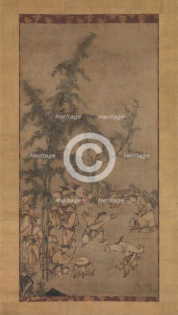 Seven Sages of the Bamboo Grove, 1550s. Creator: Sesson Shukei.