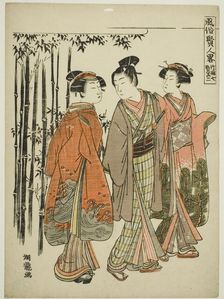 Seven Sages of the Bamboo Grove - No. 2 (Chikurin shichiken sono ni), from the..., c. 1776/81. Creator: Isoda Koryusai