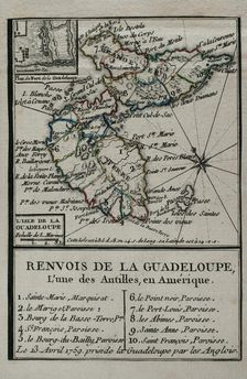 Seven Years War (1756-1763): Taking of the island of Guadeloupe by the British on April 13, 1759. Creator: Jean de Beaurain