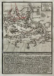 Seven Years War (1756-1763): Third Silesian War - Battle of Strehla (August 20, 1760), 1765. Creator: Jean de Beaurain