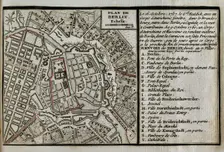 Seven Years War (1756-1763): Third Silesian War - map of Berlin, 1760 (1765). Creator: Jean de Beaurain