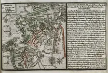 Seven Years War (1756-1763): Third Silesian War - map of the Battle of Breslau, 1757 (1765). Creator: Jean de Beaurain