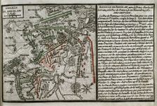 Seven Years War (1756-1763): Third Silesian War - map of the Battle of Breslau, 1757 (1765). Creator: Jean de Beaurain