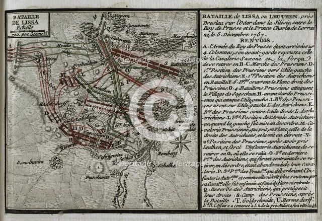 Seven Years War (1756-1763): Battle of Leuthen (5th December 1757), 1765. Creator: Jean de Beaurain.