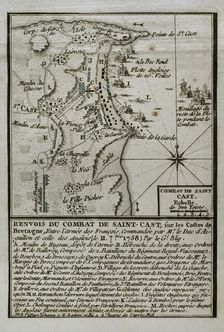 Seven Years War (1756-1763): Battle of Saint-Cast (September 11, 1758), 1765. Creator: Jean de Beaurain