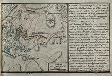 Seven Years War (1756-1763): Map of Battle of Corbach or Korbach (July 10, 1760), 1765. Creator: Jean de Beaurain