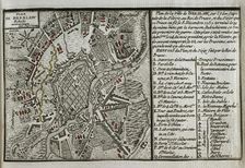 Seven Years War (1756-1763): Map of Breslau and the siege to which it was subjected, 1765. Creator: Jean de Beaurain
