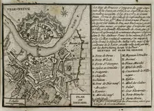 Seven Years War (1756-1763): Map of Dresden, 1760 ( 1765). Creator: Jean de Beaurain
