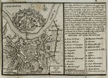 Seven Years War (1756-1763): Map of Dresden, 1760 ( 1765). Creator: Jean de Beaurain