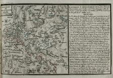 Seven Years War (1756-1763): Map of the Battle of Vellinghausen (July 15-16, 1761), 1765. Creator: Jean de Beaurain